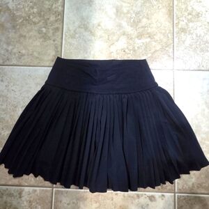 Aerie OFFLINE Black Mini Pleated Skirt